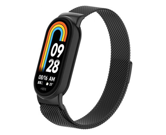 Ремінець до фітнес браслета Armorstandart Milanese Magnetic Band для Xiaomi Mi Band 8 Black (ARM69916)