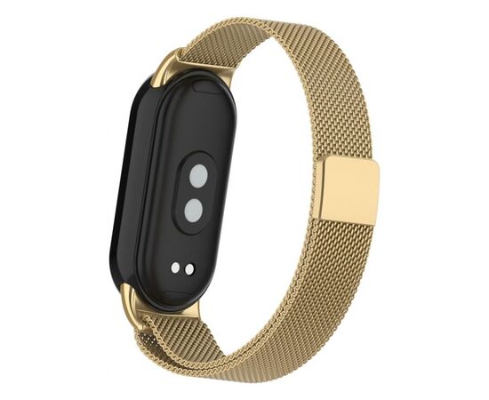 Ремінець до фітнес браслета Armorstandart Milanese Magnetic Band для Xiaomi Mi Band 8 Gold (ARM69919), зображення 2 Ремінець до фітнес браслета Armorstandart Milanese Magnetic Band для Xiaomi Mi Band 8 Gold (ARM69919), зображення 2