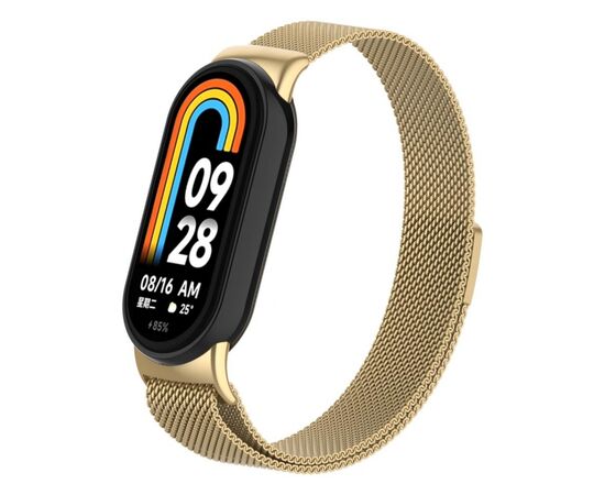Ремінець до фітнес браслета Armorstandart Milanese Magnetic Band для Xiaomi Mi Band 8 Gold (ARM69919)