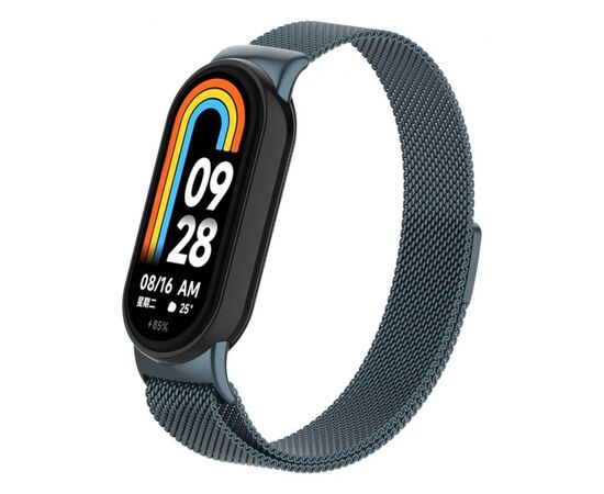 Ремешок для фитнес браслета Armorstandart Milanese Magnetic Band для Xiaomi Mi Band 8 Titanium Grey (ARM69918)