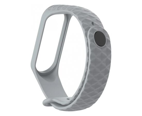 Ремешок для фитнес браслета Armorstandart Ribbed для Xiaomi Mi Band 4/3 Light Grey (ARM52103), изображение 2 Ремешок для фитнес браслета Armorstandart Ribbed для Xiaomi Mi Band 4/3 Light Grey (ARM52103), изображение 2