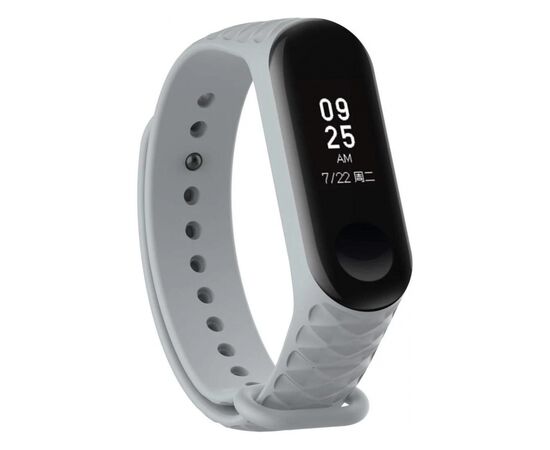 Ремінець до фітнес браслета Armorstandart Ribbed для Xiaomi Mi Band 4/3 Light Grey (ARM52103)