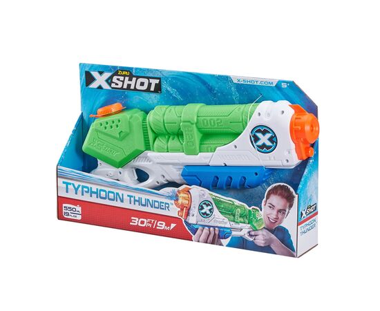 Игрушечное оружие Zuru X-Shot Warfare Водный бластер Medium Typhoon Thunder (01228R), изображение 2 Игрушечное оружие Zuru X-Shot Warfare Водный бластер Medium Typhoon Thunder (01228R), изображение 2