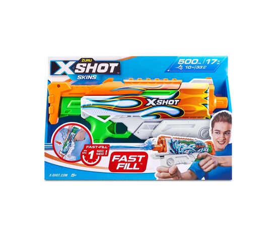 Игрушечное оружие Zuru X-Shot Водный бластер Fast FIill Sins HYPERLOAD Inferno (11854D), изображение 5 Игрушечное оружие Zuru X-Shot Водный бластер Fast FIill Sins HYPERLOAD Inferno (11854D), изображение 5