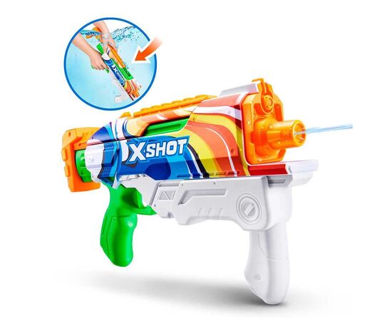 Игрушечное оружие Zuru X-Shot Водный бластер Fast FIill Sins HYPERLOAD Malibu (11854B), изображение 2