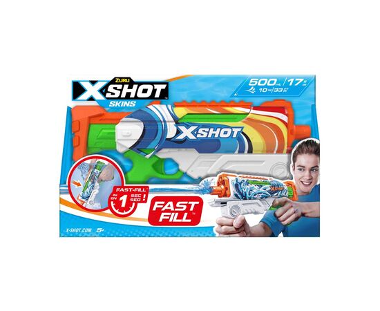 Игрушечное оружие Zuru X-Shot Водный бластер Fast FIill Sins HYPERLOAD Malibu (11854B), изображение 3