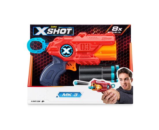 Игрушечное оружие Zuru X-Shot Red Быстрострельный бластер EXCEL Excel Mk 3 (36118R), изображение 2 Игрушечное оружие Zuru X-Shot Red Быстрострельный бластер EXCEL Excel Mk 3 (36118R), изображение 2