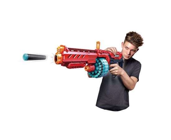 Игрушечное оружие Zuru X-Shot Red Быстрострельный бластер EXCEL Turbo Fire (48 патронов) (36270R), изображение 3 Игрушечное оружие Zuru X-Shot Red Быстрострельный бластер EXCEL Turbo Fire (48 патронов) (36270R), изображение 3