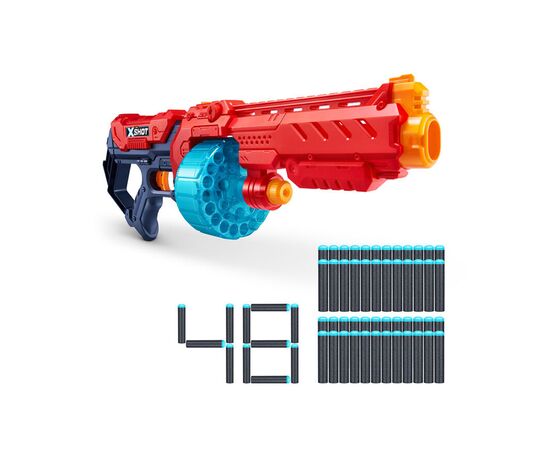 Игрушечное оружие Zuru X-Shot Red Быстрострельный бластер EXCEL Turbo Fire (48 патронов) (36270R)