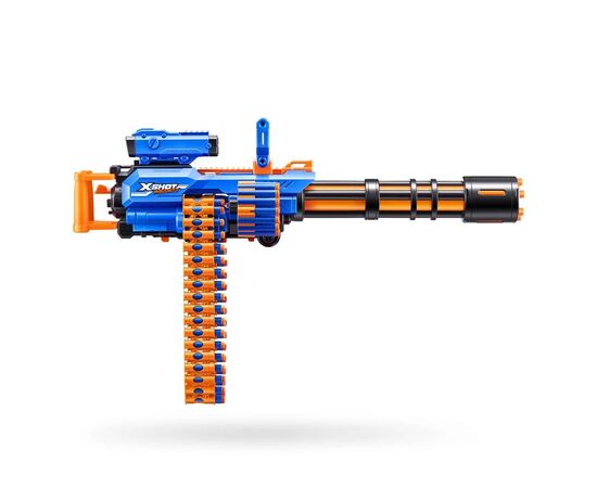 Игрушечное оружие Zuru X-Shot Быстрострельный бластер Insanity-Motorized Rage Fire Gatlin Gun со штативом (72 патронов (36605R), изображение 3 Игрушечное оружие Zuru X-Shot Быстрострельный бластер Insanity-Motorized Rage Fire Gatlin Gun со штативом (72 патронов (36605R), изображение 3