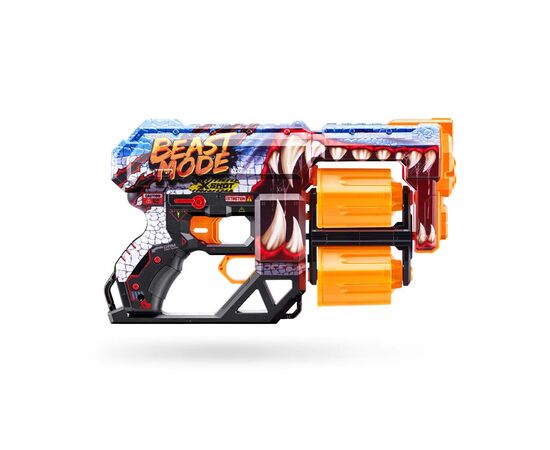 Игрушечное оружие Zuru X-Shot Быстрострельный бластер Skins Dread Beast Out (12 патронов) (36517P), изображение 3 Игрушечное оружие Zuru X-Shot Быстрострельный бластер Skins Dread Beast Out (12 патронов) (36517P), изображение 3