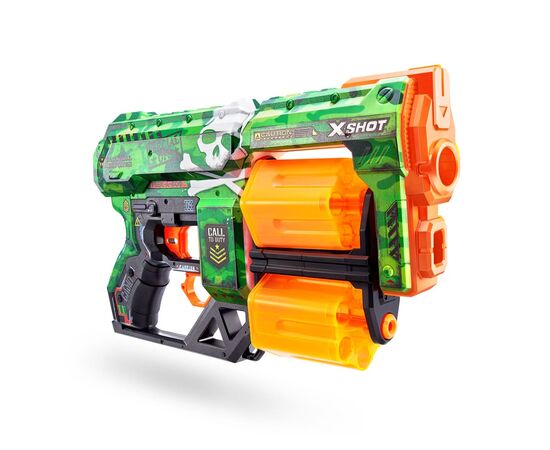 Игрушечное оружие Zuru X-Shot Быстрострельный бластер Skins Dread Camo (12 патронов) (36517D), изображение 3 Игрушечное оружие Zuru X-Shot Быстрострельный бластер Skins Dread Camo (12 патронов) (36517D), изображение 3