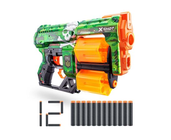 Іграшкова зброя Zuru X-Shot Швидкострільний бластер Skins Dread Camo (12 патронів) (36517D)