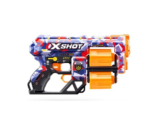 Игрушечное оружие Zuru X-Shot Быстрострельный бластер Skins Dread Malice (12 патронов) (36517Q), изображение 2 Игрушечное оружие Zuru X-Shot Быстрострельный бластер Skins Dread Malice (12 патронов) (36517Q), изображение 2