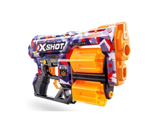 Игрушечное оружие Zuru X-Shot Быстрострельный бластер Skins Dread Malice (12 патронов) (36517Q)