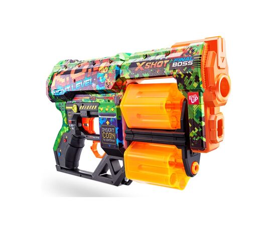 Игрушечное оружие Zuru X-Shot Быстрострельный бластер Skins Dread К.А. (12 патронов) (36517B), изображение 3 Игрушечное оружие Zuru X-Shot Быстрострельный бластер Skins Dread К.А. (12 патронов) (36517B), изображение 3