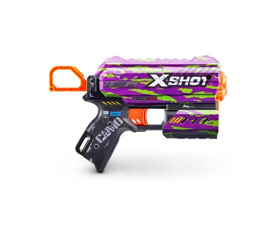Игрушечное оружие Zuru X-Shot Быстрострельный бластер Skins Flux Crucifer (8 патронов) (36516J), изображение 2 Игрушечное оружие Zuru X-Shot Быстрострельный бластер Skins Flux Crucifer (8 патронов) (36516J), изображение 2