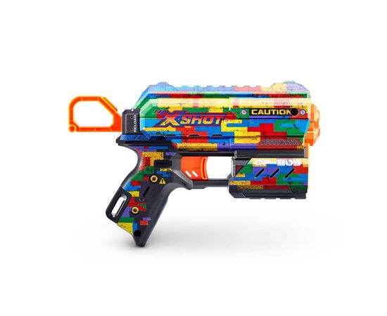 Игрушечное оружие Zuru X-Shot Быстрострельный бластер Skins Flux Striper (8 патронов) (36516K), изображение 3 Игрушечное оружие Zuru X-Shot Быстрострельный бластер Skins Flux Striper (8 патронов) (36516K), изображение 3