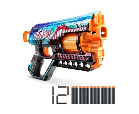 Іграшкова зброя Zuru X-Shot Швидкострільний бластер Skins Griefer Shark Thrasher (12 патронів) (36561В)