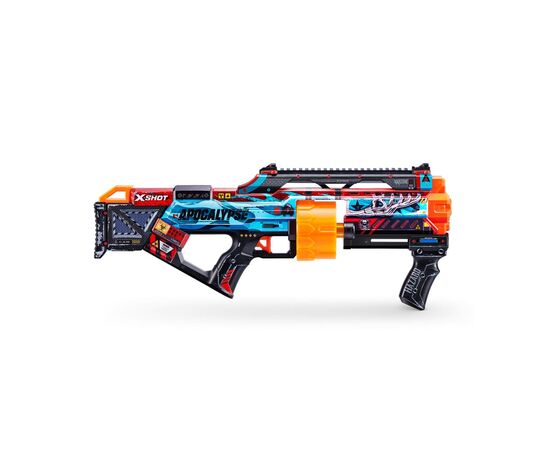 Игрушечное оружие Zuru X-Shot X-Shot Быстрострельный бластер Skins Last Stand Apocalypse (16 патронов) (36518D), изображение 2 Игрушечное оружие Zuru X-Shot X-Shot Быстрострельный бластер Skins Last Stand Apocalypse (16 патронов) (36518D), изображение 2