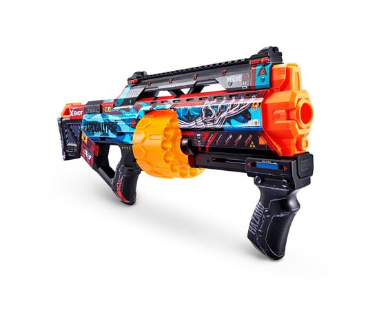 Игрушечное оружие Zuru X-Shot X-Shot Быстрострельный бластер Skins Last Stand Apocalypse (16 патронов) (36518D), изображение 3 Игрушечное оружие Zuru X-Shot X-Shot Быстрострельный бластер Skins Last Stand Apocalypse (16 патронов) (36518D), изображение 3