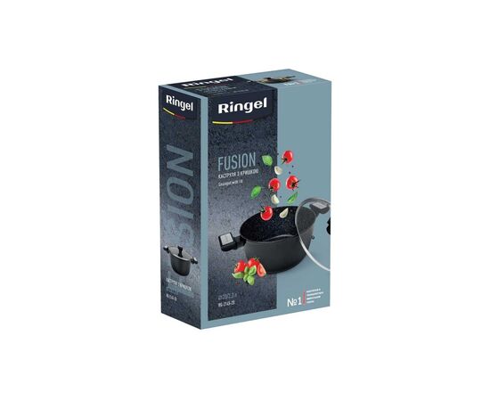 Кастрюля Ringel Fusion Black 2.3 л із кришкою (RG-2145-20), изображение 5 Кастрюля Ringel Fusion Black 2.3 л із кришкою (RG-2145-20), изображение 5