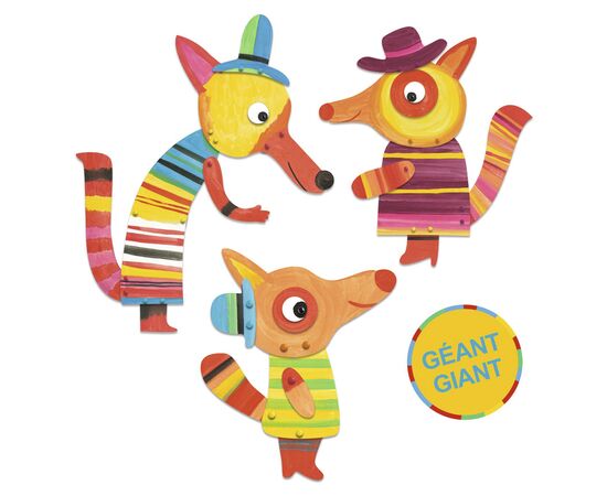 Набор для творчества Djeco Семейка лис раскраски (DJ09897), изображение 5 Набор для творчества Djeco Семейка лис раскраски (DJ09897), изображение 5