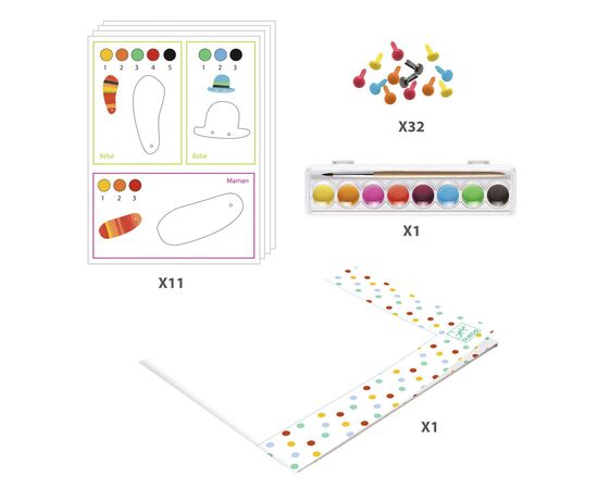 Набор для творчества Djeco Семейка лис раскраски (DJ09897), изображение 6 Набор для творчества Djeco Семейка лис раскраски (DJ09897), изображение 6
