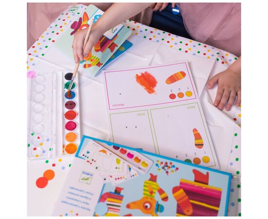 Набор для творчества Djeco Семейка лис раскраски (DJ09897), изображение 8 Набор для творчества Djeco Семейка лис раскраски (DJ09897), изображение 8