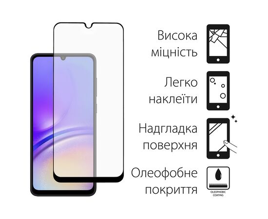 Стекло защитное Dengos Samsung Galaxy A05s (black) (TGFG-331), изображение 2 Стекло защитное Dengos Samsung Galaxy A05s (black) (TGFG-331), изображение 2