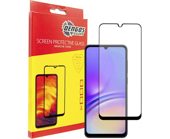 Стекло защитное Dengos Samsung Galaxy A05s (black) (TGFG-331)