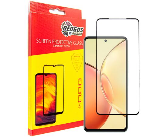 Стекло защитное Dengos Vivo Y36 (black) (TGFG-314)