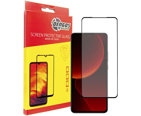 Стекло защитное Dengos Xiaomi 13T/13T Pro (black) (TGFG-329)