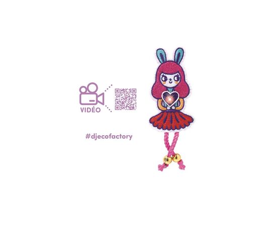 Набор для творчества Djeco Брошка Bunny Girl Factory E-text (DJ09320), изображение 2 Набор для творчества Djeco Брошка Bunny Girl Factory E-text (DJ09320), изображение 2