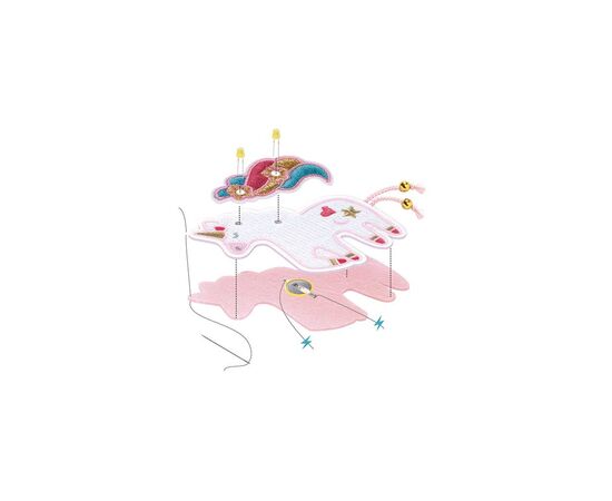 Набор для творчества Djeco Брошка Sweet Unicorn E-texti (DJ09321), изображение 3 Набор для творчества Djeco Брошка Sweet Unicorn E-texti (DJ09321), изображение 3