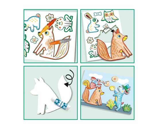 Набор для творчества Djeco Світ для створення тварин (DJ08997), изображение 2 Набор для творчества Djeco Світ для створення тварин (DJ08997), изображение 2