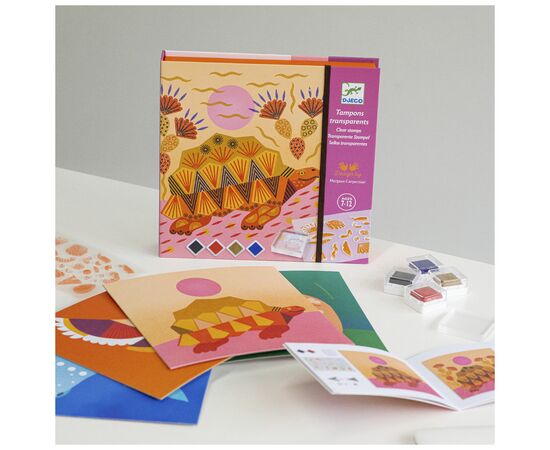 Набір для творчості Djeco Тварини і візерунки зі штампами (DJ08966), зображення 5 Набір для творчості Djeco Тварини і візерунки зі штампами (DJ08966), зображення 5