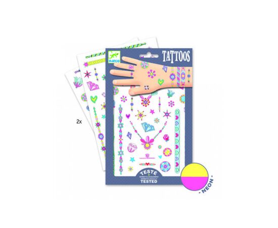 Набір для творчості Djeco Дженіс наклейки на тіло (DJ09587), зображення 2 Набір для творчості Djeco Дженіс наклейки на тіло (DJ09587), зображення 2