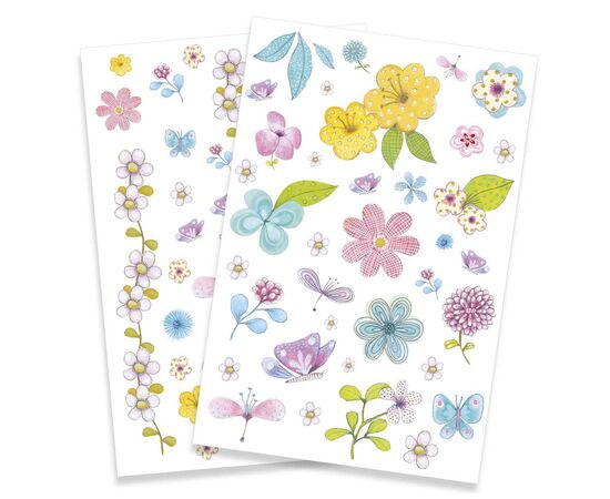 Набор для творчества Djeco Полевые цветы наклейки на тело (DJ09585), изображение 2 Набор для творчества Djeco Полевые цветы наклейки на тело (DJ09585), изображение 2