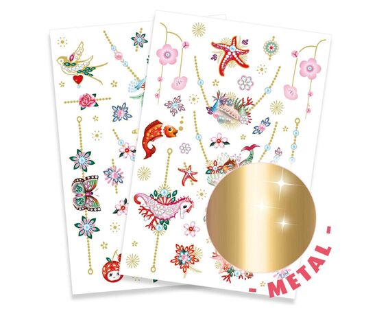 Набор для творчества Djeco Фиона наклейки на тело (DJ09586), изображение 2 Набор для творчества Djeco Фиона наклейки на тело (DJ09586), изображение 2