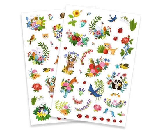 Набор для творчества Djeco Счастливая весна наклейки на тело. (DJ09591), изображение 2 Набор для творчества Djeco Счастливая весна наклейки на тело. (DJ09591), изображение 2