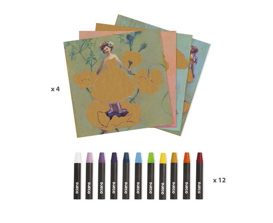 Набор для творчества Djeco Балерина аппликации (DJ09381), изображение 6 Набор для творчества Djeco Балерина аппликации (DJ09381), изображение 6