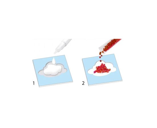 Набір для творчості Djeco Казкова країна художній комплект малювання блискітками (DJ09409), зображення 4 Набір для творчості Djeco Казкова країна художній комплект малювання блискітками (DJ09409), зображення 4