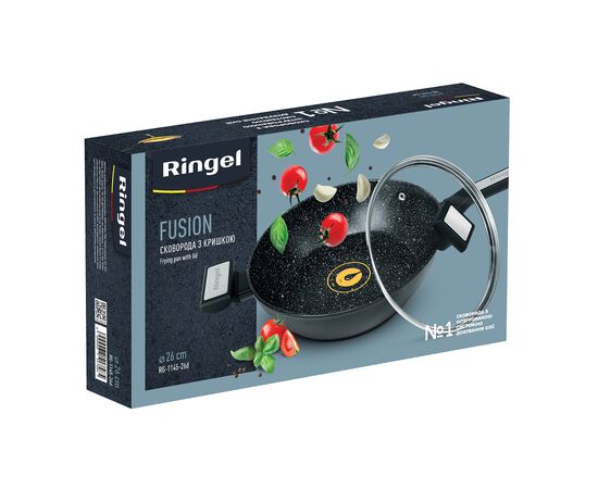 Сковорода Ringel Fusion глибока 26 см з кришкою (RG-1145-26d), изображение 4