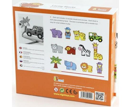 Развивающая игрушка Viga Toys Зоопарк (59549), изображение 3 Развивающая игрушка Viga Toys Зоопарк (59549), изображение 3