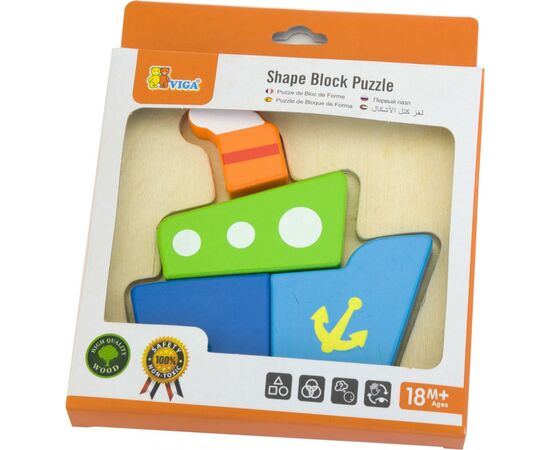 Развивающая игрушка Viga Toys Кораблик (50171), изображение 2 Развивающая игрушка Viga Toys Кораблик (50171), изображение 2