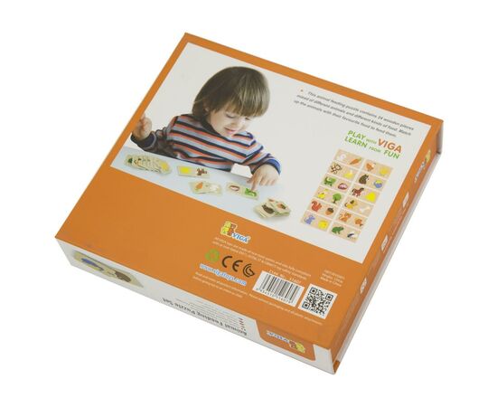 Пазл Viga Toys Что едят животные (51607), изображение 3 Пазл Viga Toys Что едят животные (51607), изображение 3