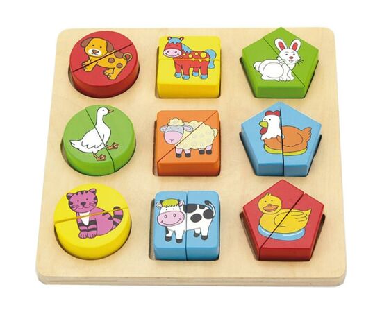 Розвиваюча іграшка Viga Toys Форми Тваринний світ (59585)