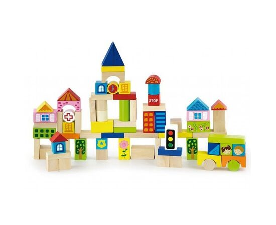 Конструктор Viga Toys Город 75 шт (50287), изображение 2 Конструктор Viga Toys Город 75 шт (50287), изображение 2