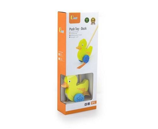 Каталка Viga Toys Утенок (50961), изображение 2 Каталка Viga Toys Утенок (50961), изображение 2